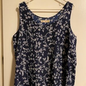Navy Sleeveless Top, XL